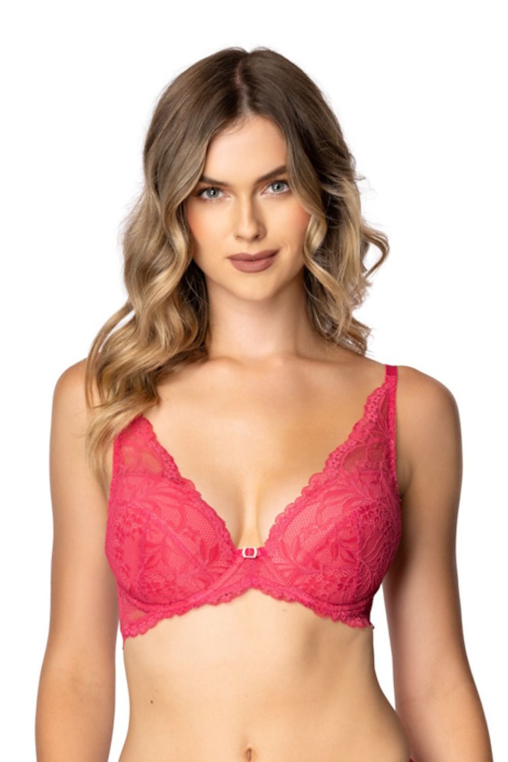 Sophisticated lace detail of the Eternal M-4028/11/1 push-up bra by Mat, ideal for creating a seductive silhouette.