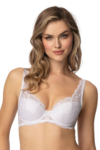 Luxurious Mat push-up lace bra Roma, elegantly lifting and enhancing feminine curves for sizes EU 65B-90C, featuring a comfortable and sensual design adorned with delicate lace accents.