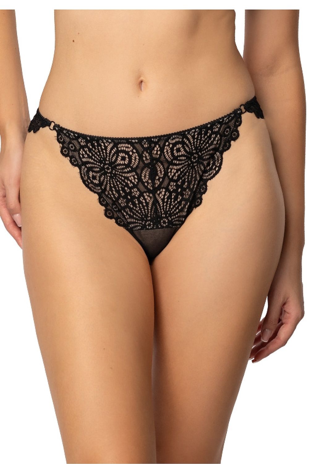 Luxurious Aura S-4022/4 black lace thongs for women, designed by Mat, featuring elegant details and a comfortable fit, perfect for every modern woman.