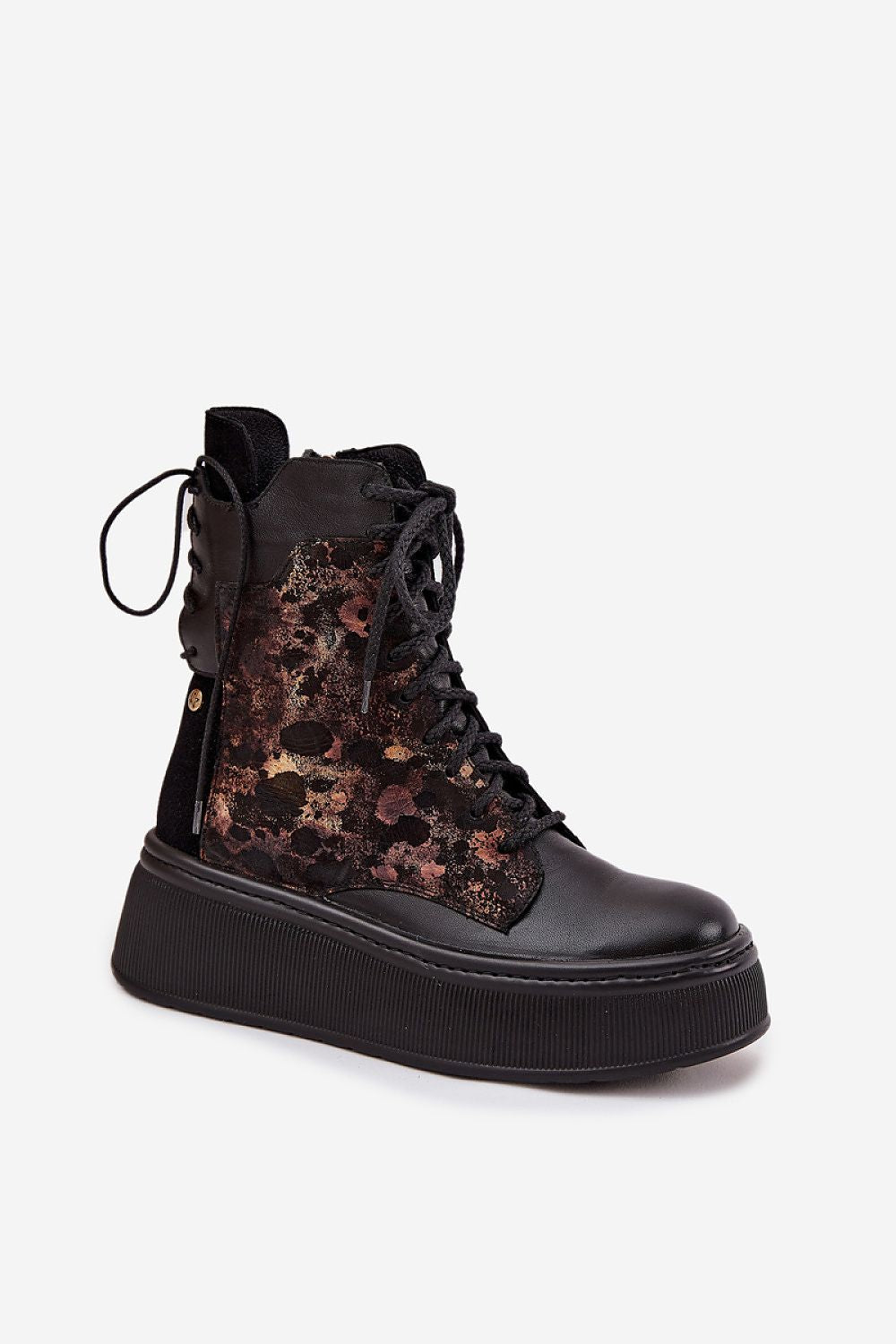 Elegant Maciejka women's natural leather boots with lacing and zipper, designed for exceptional comfort and style, from Step in Style.