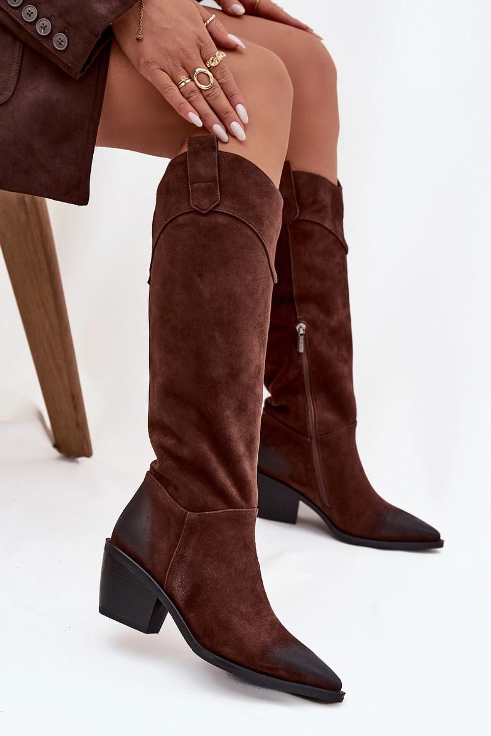 Chic and comfortable Artiker women's heel boots made from soft suede, complete with thoughtful design details, available at Step in Style.