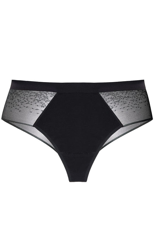 Close-up of Gorteks cotton string panties, featuring delicate lace details on the back for a seamless, luxurious look.