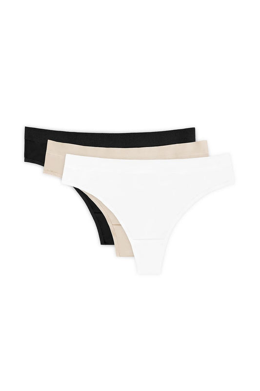 Luxurious Gorteks 3-Pack Cotton Thongs designed for comfort in sizes EU 36-46, featuring a non-restrictive fit and OEKO-TEX certified fabric for ultimate softness and safety.