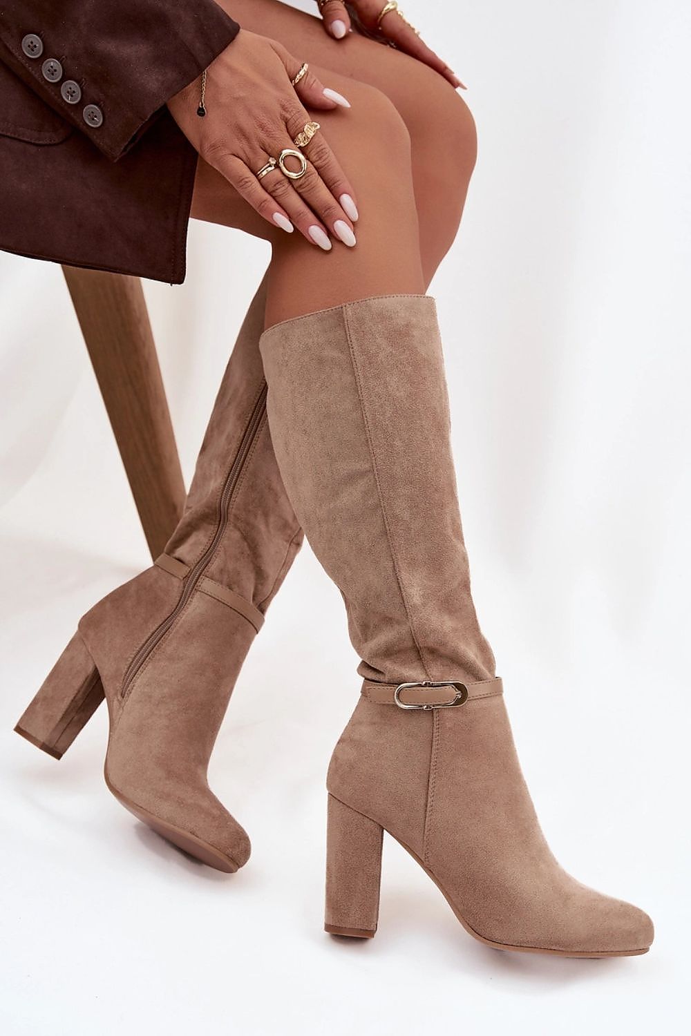 Versatile Luxury Women's Eco-Suede Heel Boots by Step in Style, designed to complement both elegant and everyday outfits.