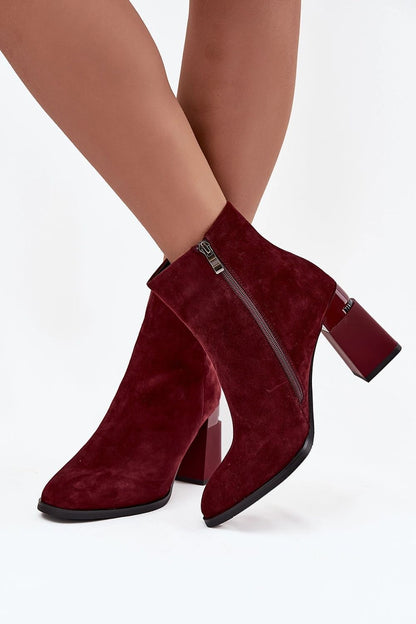Versatile Step in Style Women's Natural Suede Ankle Boots in EU sizes 36-40, ideal for both formal and casual outfits.