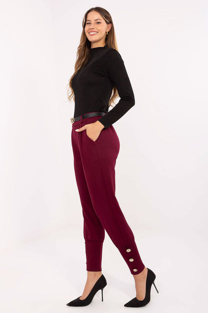 Stylish women's sweatpants by Factory Price, made from a luxurious viscose-polyester blend, designed for comfort and sophistication in everyday outfits.