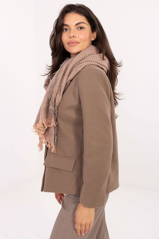 Stylish 100% acrylic scarf by AT, featuring a classic fir tree pattern, ideal for adding elegance and warmth to any outfit
