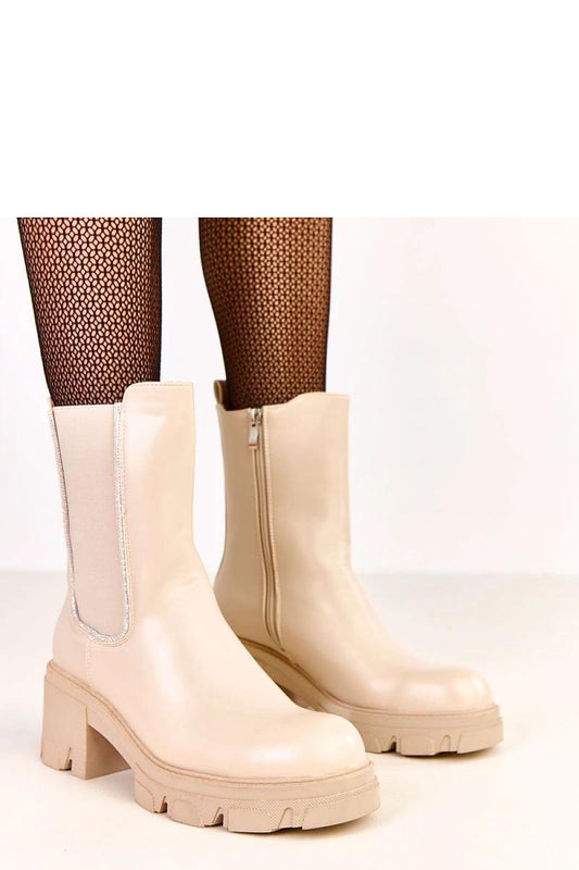 Elegant women's ankle boots by Solea featuring zircon detailing, 6.5 cm eco leather heel and a stylish round toe design, perfect for luxury fashion enthusiasts.