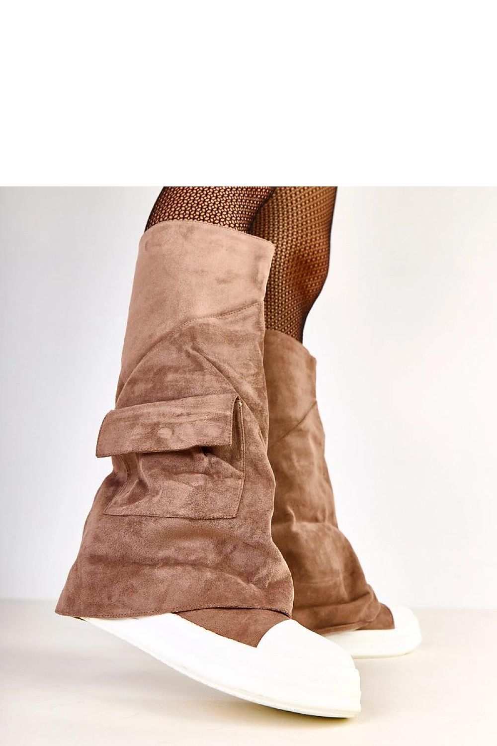 Elegant women's thigh-high boots in eco-friendly suede leather by Solea, designed for comfort and modern fashion.