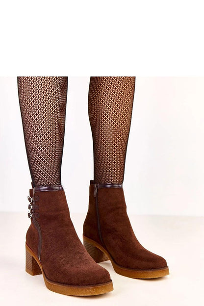 Solea women's ankle boots in luxurious ecological suede leather with elegant 11.5cm heel, perfect for stylish winter outfits.