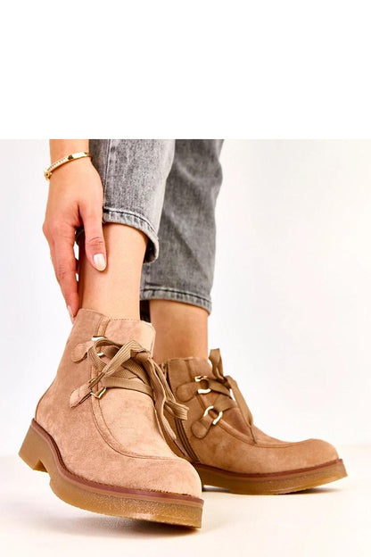 Close-up of Solea Women's eco leather ankle boots highlighting the soft texture and luxurious finish, ideal for stylish and comfortable everyday wear.