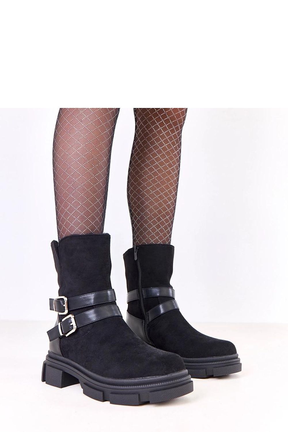 Solea elegant women's ankle boots in rich eco suede with 18.5 cm shaft height, showcasing insulated design and stylish buckles, perfect for chic autumn outfits.