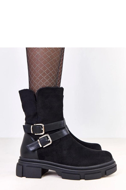 Close-up of Solea women's ankle boots, highlighting exquisite eco suede material and the luxurious round toe design, ideal for fashion-forward women.