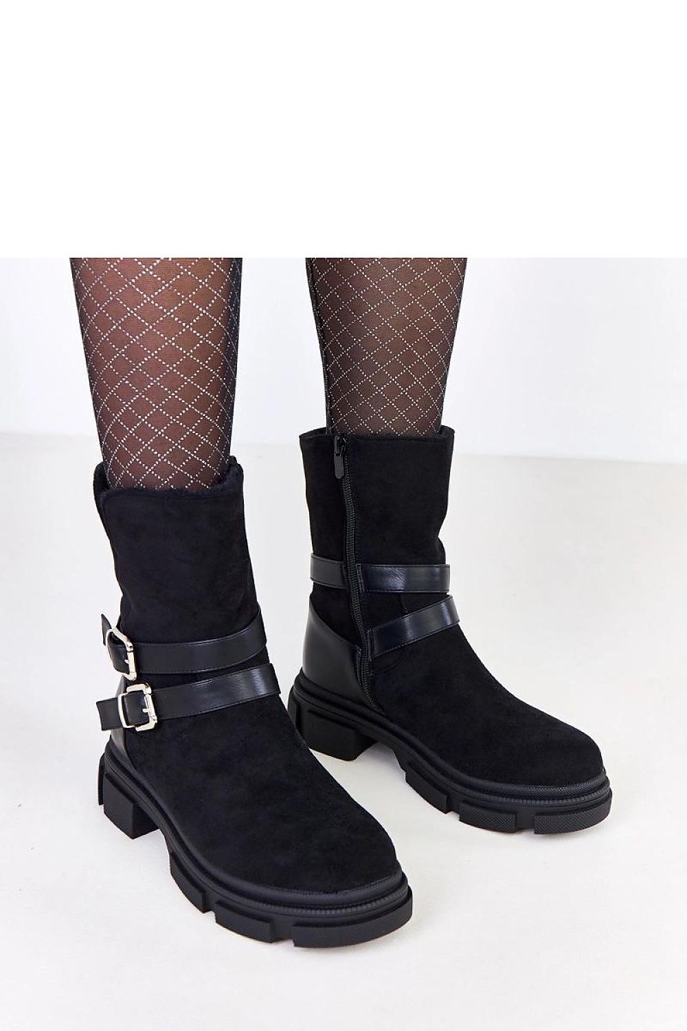 Solea stylish women's ankle boots displayed on a white background, showcasing the fashionable eco suede finish and versatile sizing from EU 36-41.