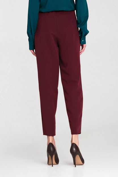 Chic Nife women's trousers in a fashionable balloon silhouette, crafted for elegance and versatility, featuring a high waist for a flattering fit.