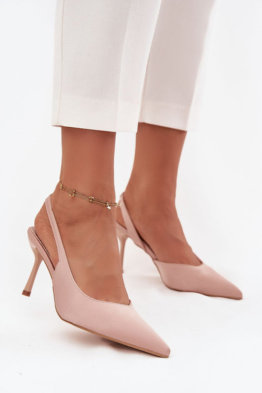 Elegant women's high heels by Step in Style featuring an open heel and pointed toe design, perfect for elevated sophistication. Available in sizes EU 36-41 with an 8 cm heel height.