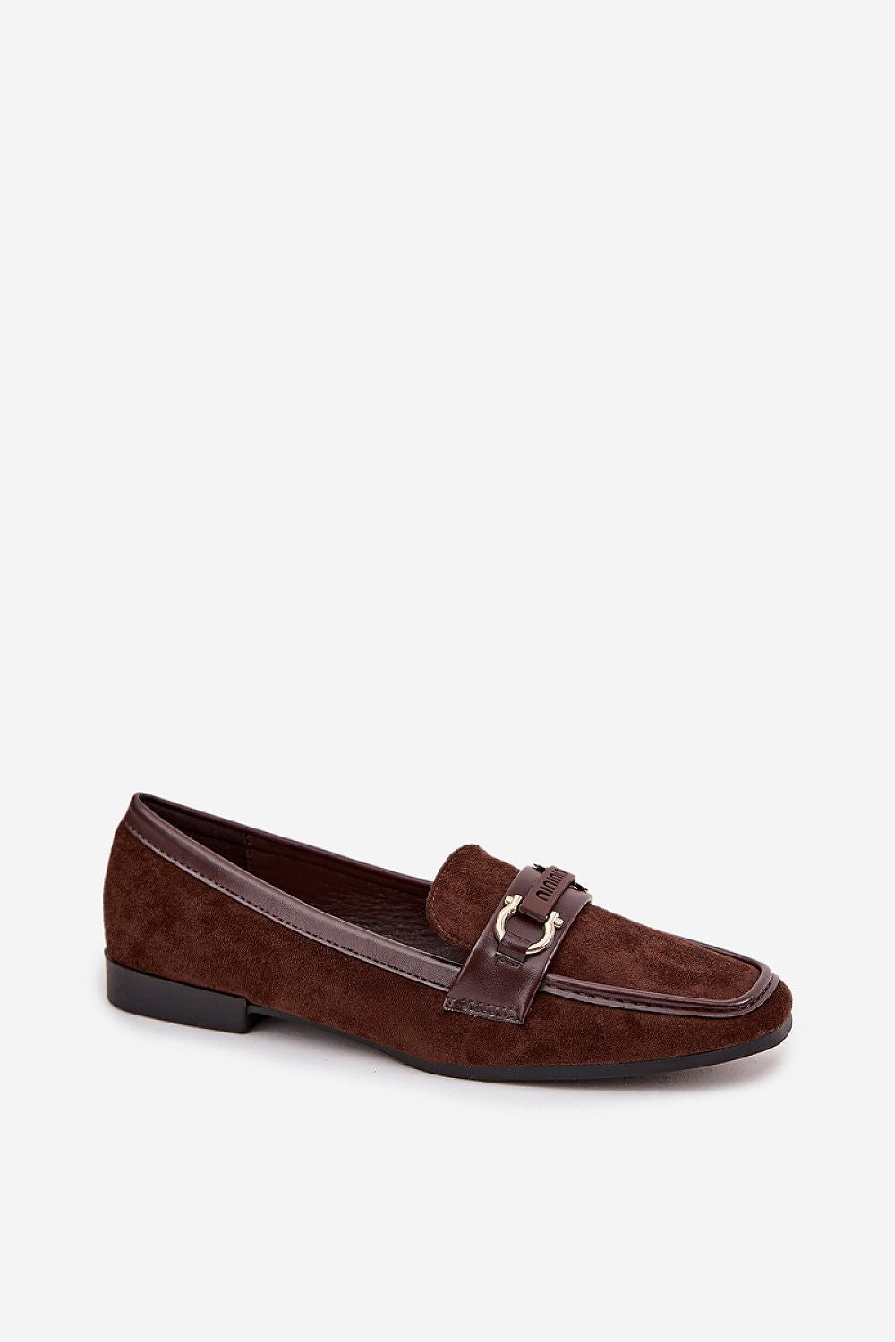 Stylish and comfortable women's eco-leather loafers by Step in Style, featuring a flat heel and decorative front element, ideal for any outfit.