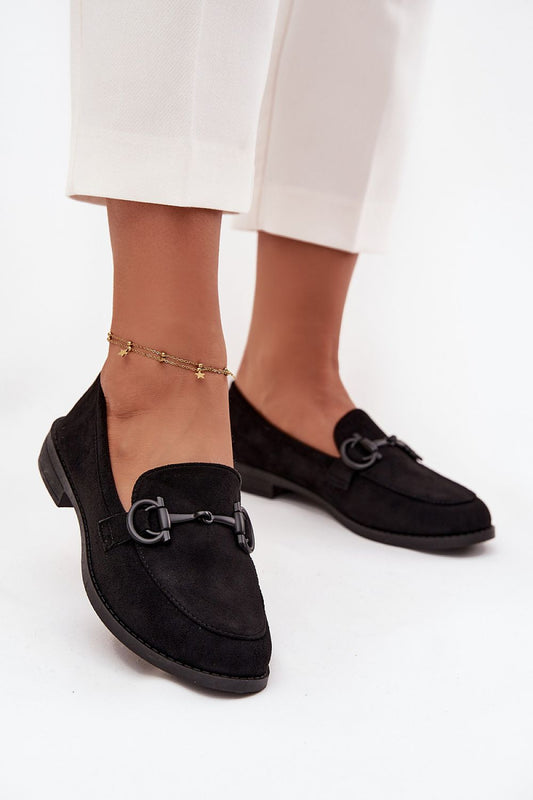 Elegant women’s eco suede moccasins by Step in Style, featuring a comfortable flat heel perfect for everyday wear.