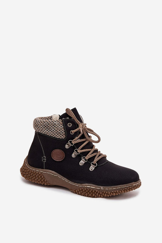 Elegant winter women's ankle boots in eco leather, showcasing rounded toes and a rubber sole, designed for comfort and thermal warmth, made by Step in Style.