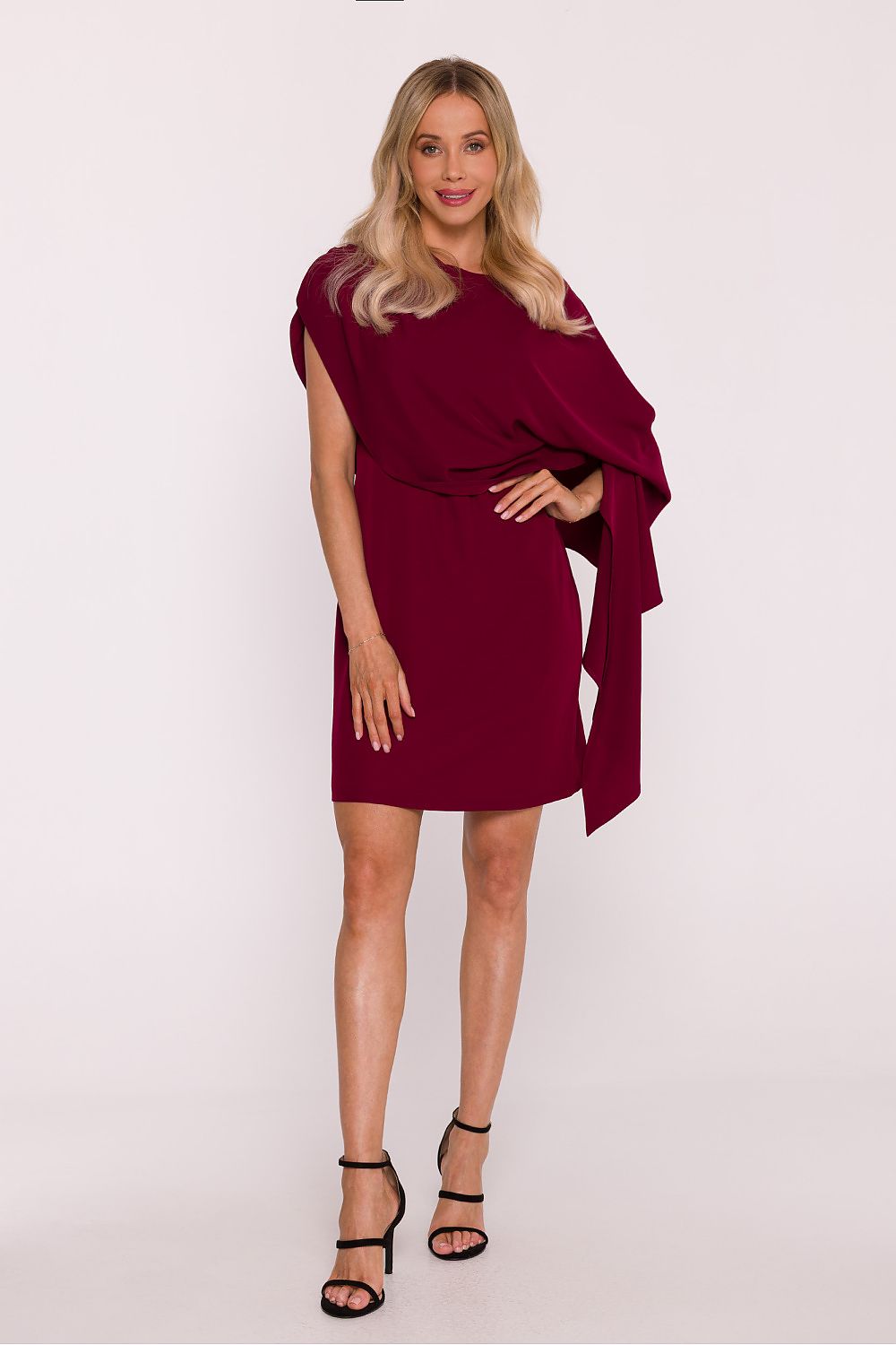 Stylove Elegant Cocktail Dress in various sizes, presenting a luxurious blend of style and comfort with its hidden zipper feature.