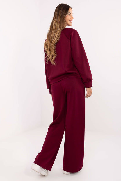Chic blouse of the luxury women's tracksuit set by Factory Price, designed with a casual cut and soft butter-like material for maximum comfort.