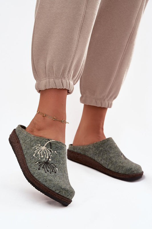 Luxury women's felt slippers from Step in Style, offering superior comfort and support, available in EU sizes 36-41.