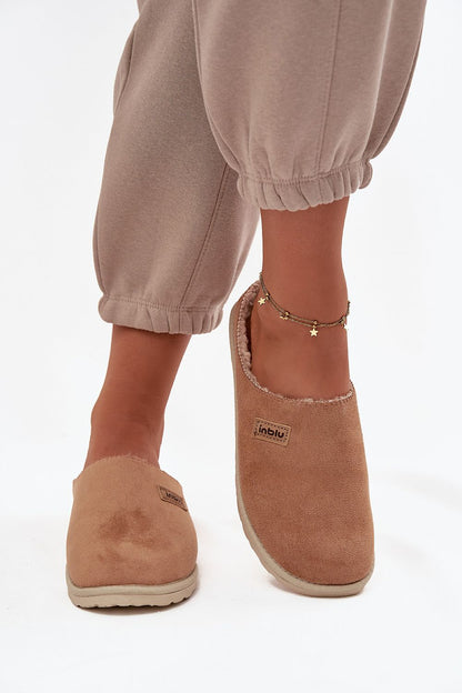 Luxury women's eco suede slippers by Step in Style, featuring faux fur lining and a soft footbed for ultimate comfort, available in EU sizes 36-41.