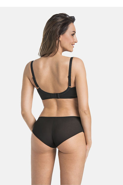 Close-up view of Teyli Victoria shorts for women, highlighting the high-quality lace and mesh details, ideal for sophisticated women's undergarment fashion.