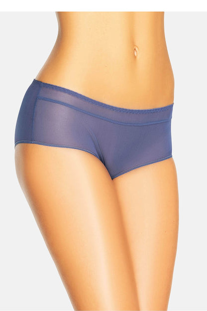 Elegant Teyli black mesh panties on a soft background, demonstrating their delicate construction and suitability for special occasions.