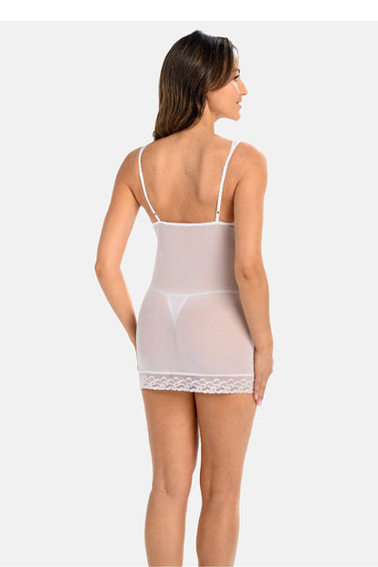 Sophisticated Teyli sheer mesh top featuring floral lace trim and adjustable straps, an ideal choice for Valentine's Day.