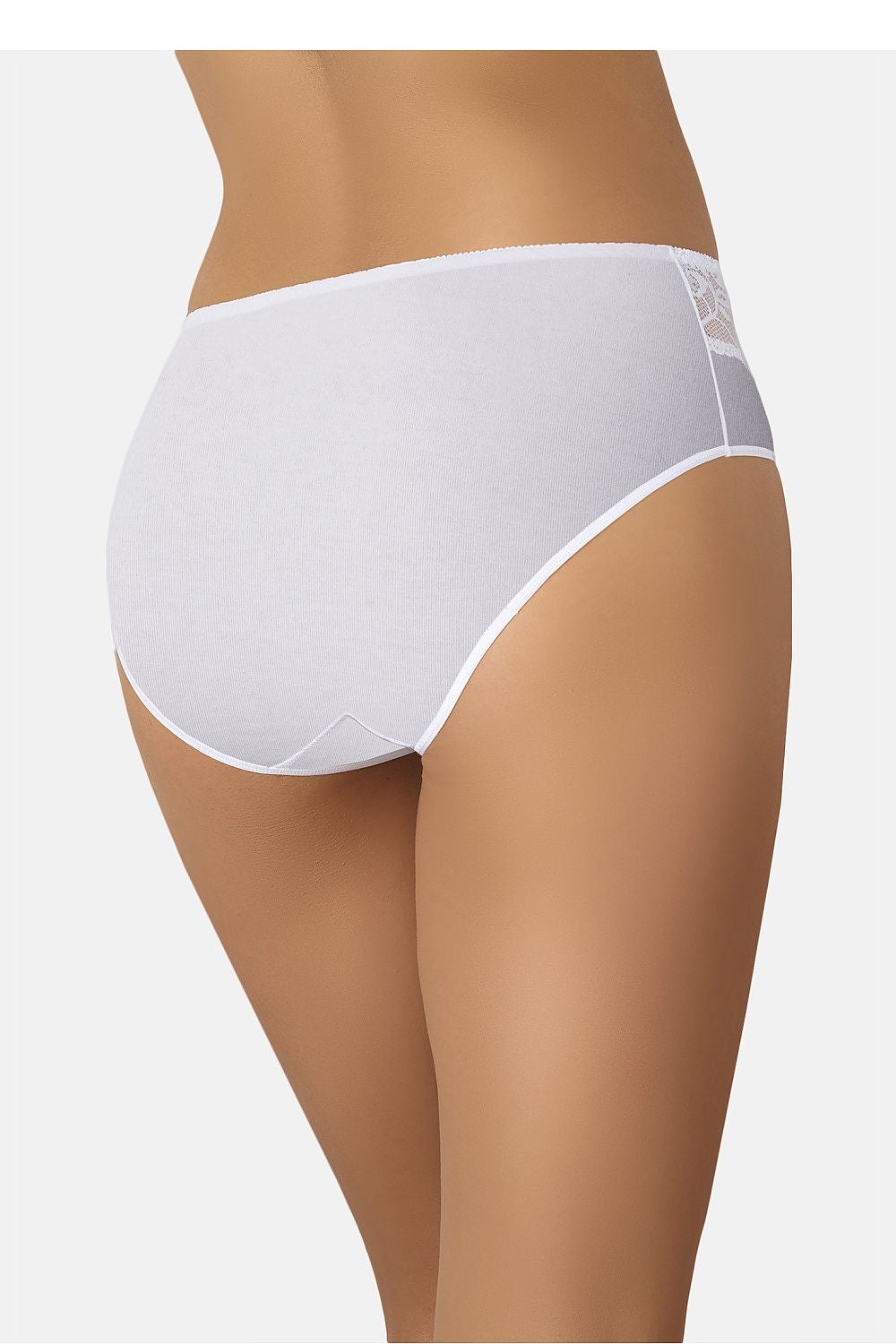 Stylish high-waisted panties in soft cotton and delicate lace by Teyli, perfect for every woman seeking luxury and comfort.