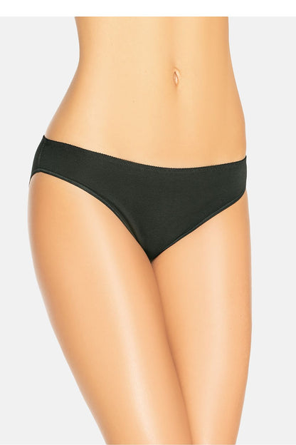 Luxurious bamboo women's panties in classic black by Teyli, designed for comfort with a flattering cut and soft-touch bamboo insert.
