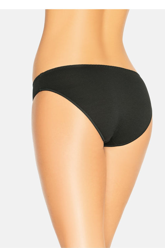 Teyli's elegant black bamboo women's panties showcasing a sleek design that promises all-day comfort and a stylish silhouette.
