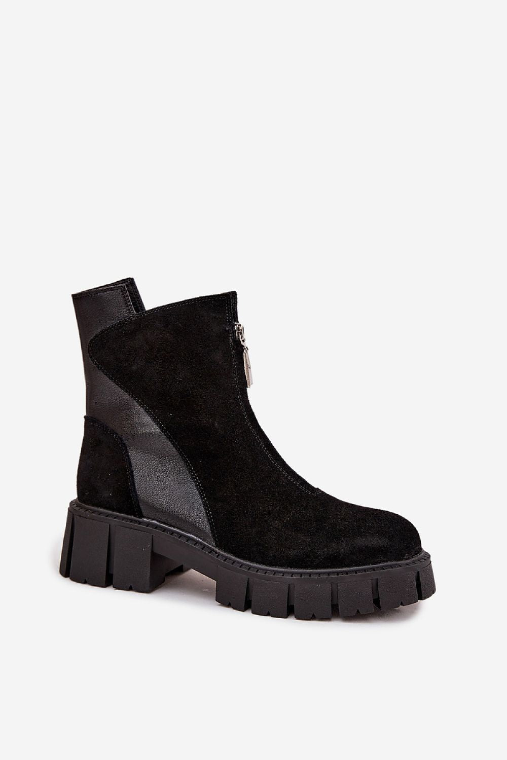 Luxurious insulated women's ankle boots with a sturdy block heel from Step in Style, perfect for cooler days with contemporary elegance.