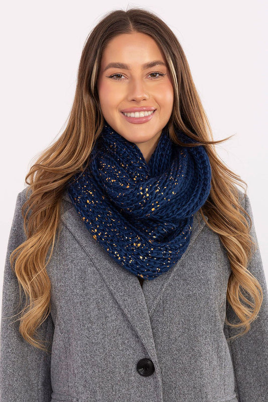 Luxury Infinity Scarf for Women by AT, showcasing a stylish design and vibrant print, perfect for adding warmth and flair to winter outfits.