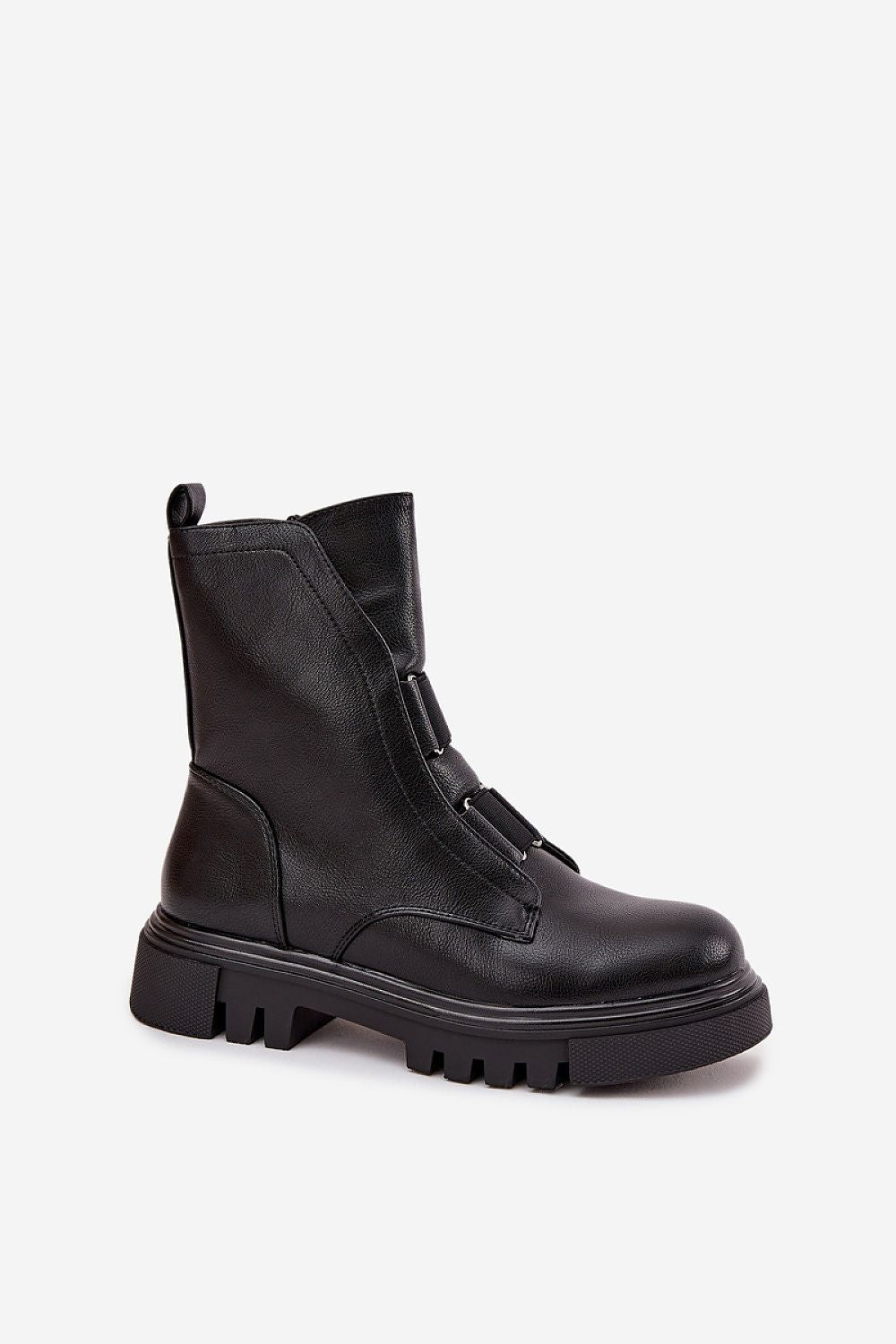 Stylish Jezzi Women's Eco Leather Ankle Boots in warm lined finish, featuring a chic zipper closure, perfect for luxurious fall fashion, by Step in style.