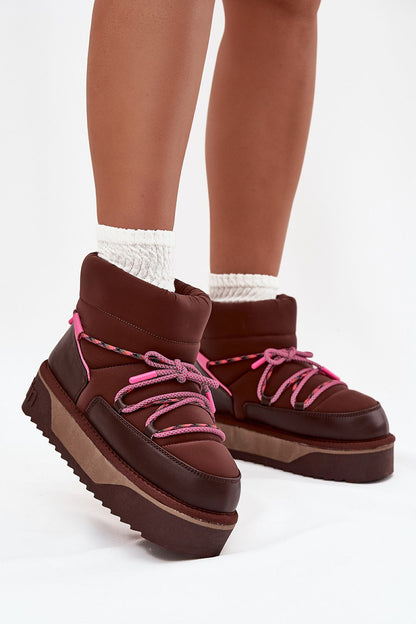 Stylish D.Franklin women's waterproof snow boots with fur lining, crafted for elegance and comfort in winter, featuring a lightweight design and rubber sole for superior grip.
