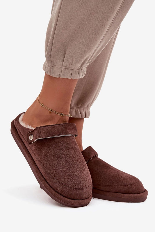 Elegant women's eco-suede slippers by Step in Style with rubber sole ensuring stability, available in sizes EU 36-41.