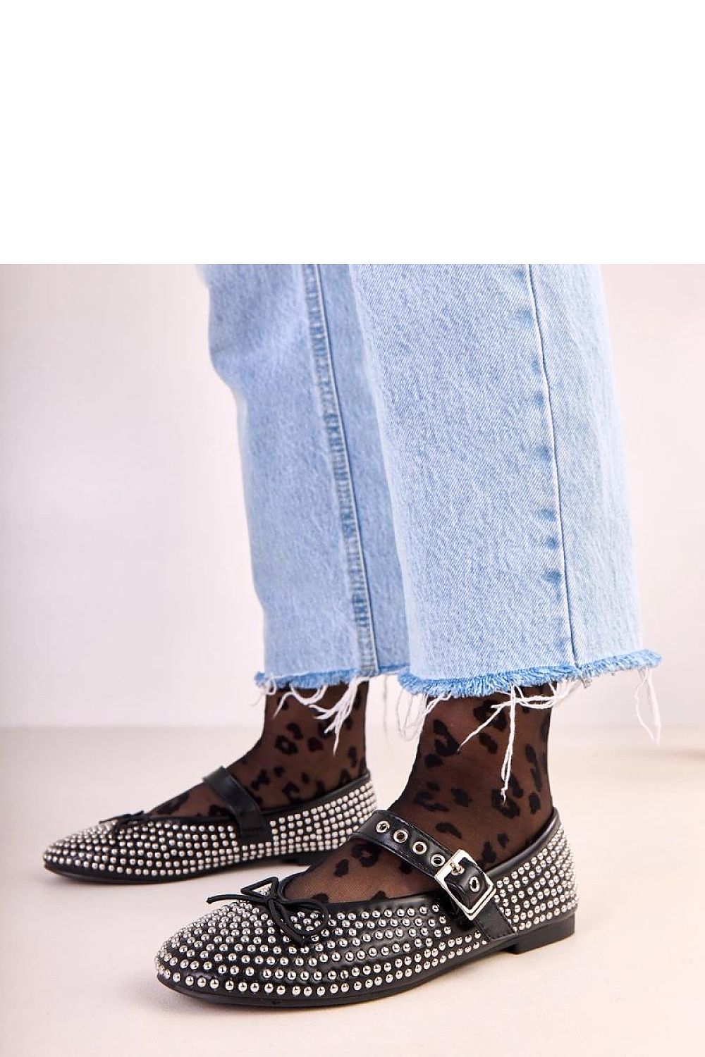 Elegant Solea Eco-Leather Ballet Flats modelled with an alluring outfit, highlighting their versatility and modern charm.