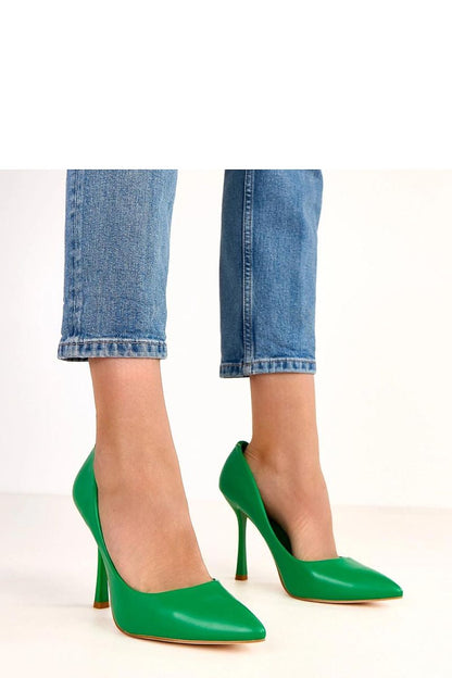 Elegant Stiletto Heels in ecological leather by Solea, featuring an 11 cm slim heel for a graceful silhouette, perfect for upscale events.