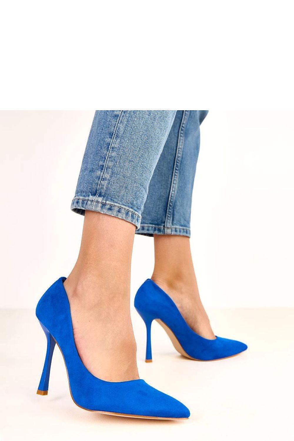 Solea Slip-On Stiletto Heels in luxurious eco-suede, featuring a pointed toe design and 11cm stiletto heel, exemplifying grace and elegance for modern women.