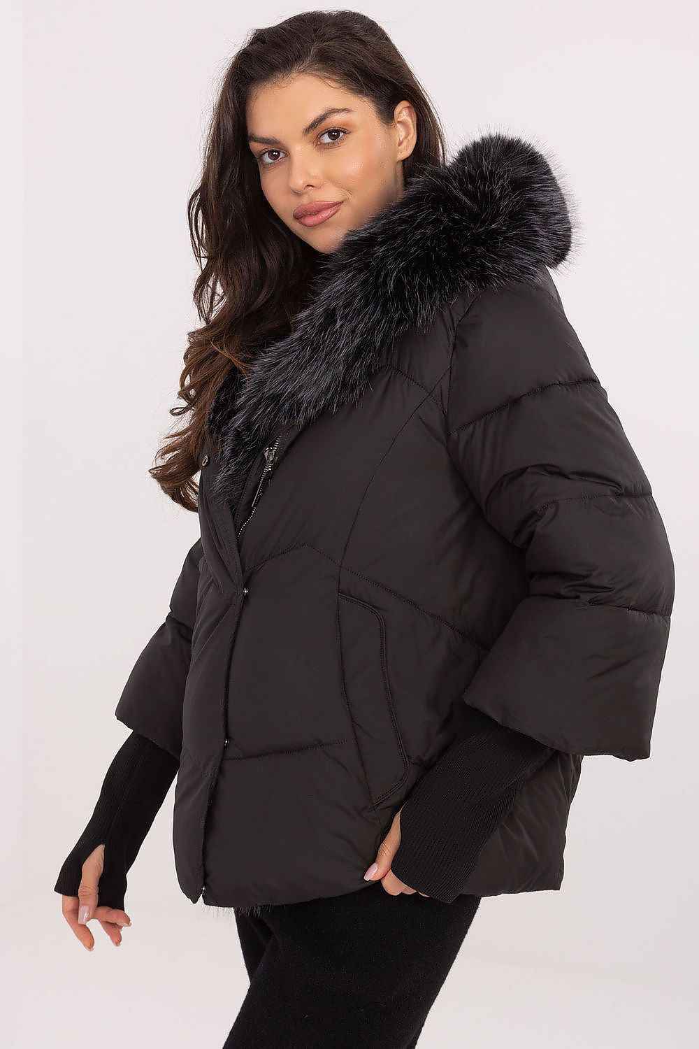 Luxurious MBM Women's Down Jacket showcasing the sophisticated quilted design for optimal warmth.