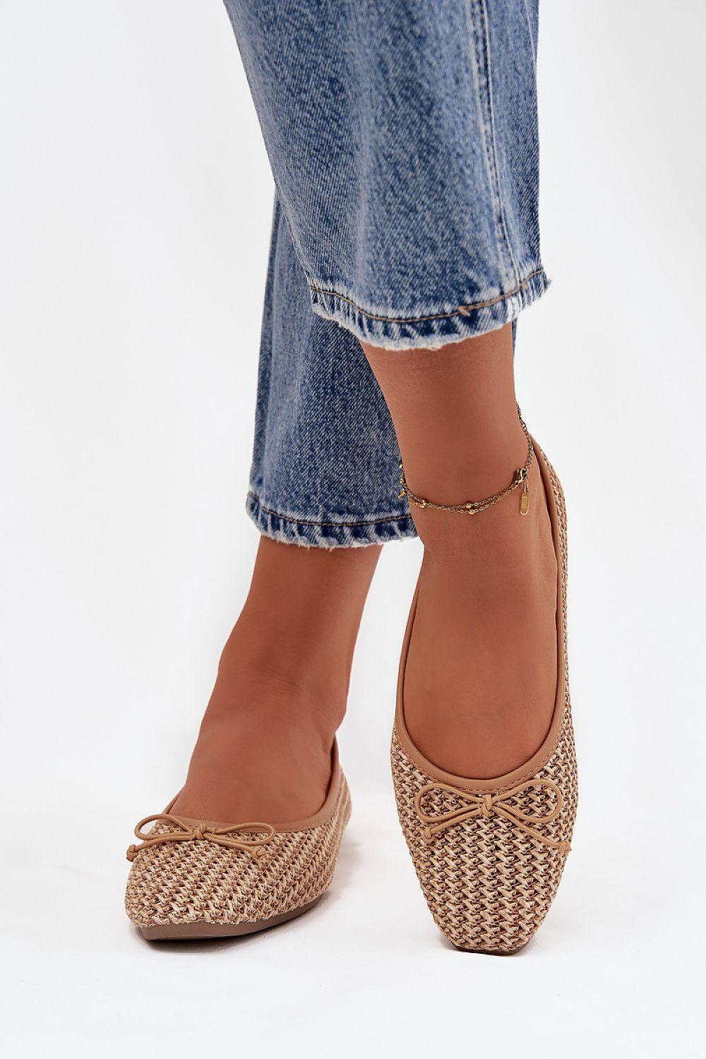 Comfortable and chic women's ballet flats by Step in Style, designed with eco-leather insoles and a 1 cm flat sole, perfect for elegant everyday wear.