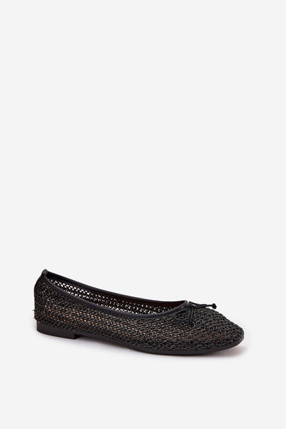 Luxurious women's ballet flats with a braided finish and bow by Step in Style, providing both style and comfort for everyday elegance.