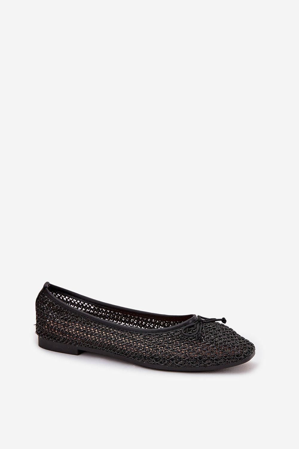 Stylish rounded toe ballet flats for women, featuring a bow and made from premium materials by Step in Style, ideal for work or leisure.
