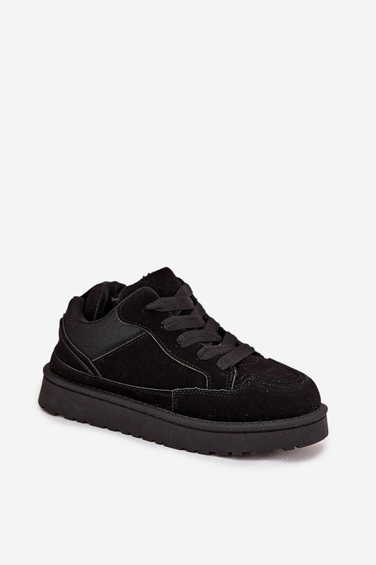 Elegant Eco Suede Women's Sneakers with chic rubber sole and fur lining by Step in Style, ideal for stylish everyday wear.