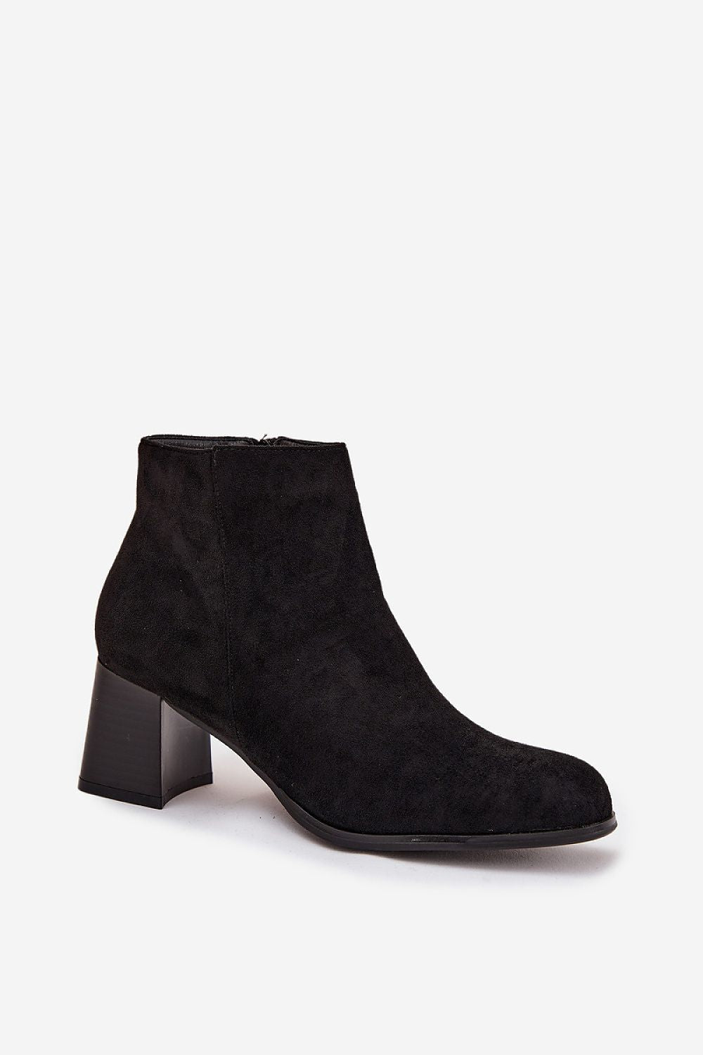 Classic style eco-suede ankle boots by Step in Style, showcasing a 10cm upper height and sophisticated design suitable for both casual and formal occasions.