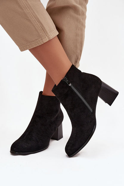 Stylish women's eco-suede ankle boots from Step in Style designed for elegance and comfort with a classic 6.5cm heel height.