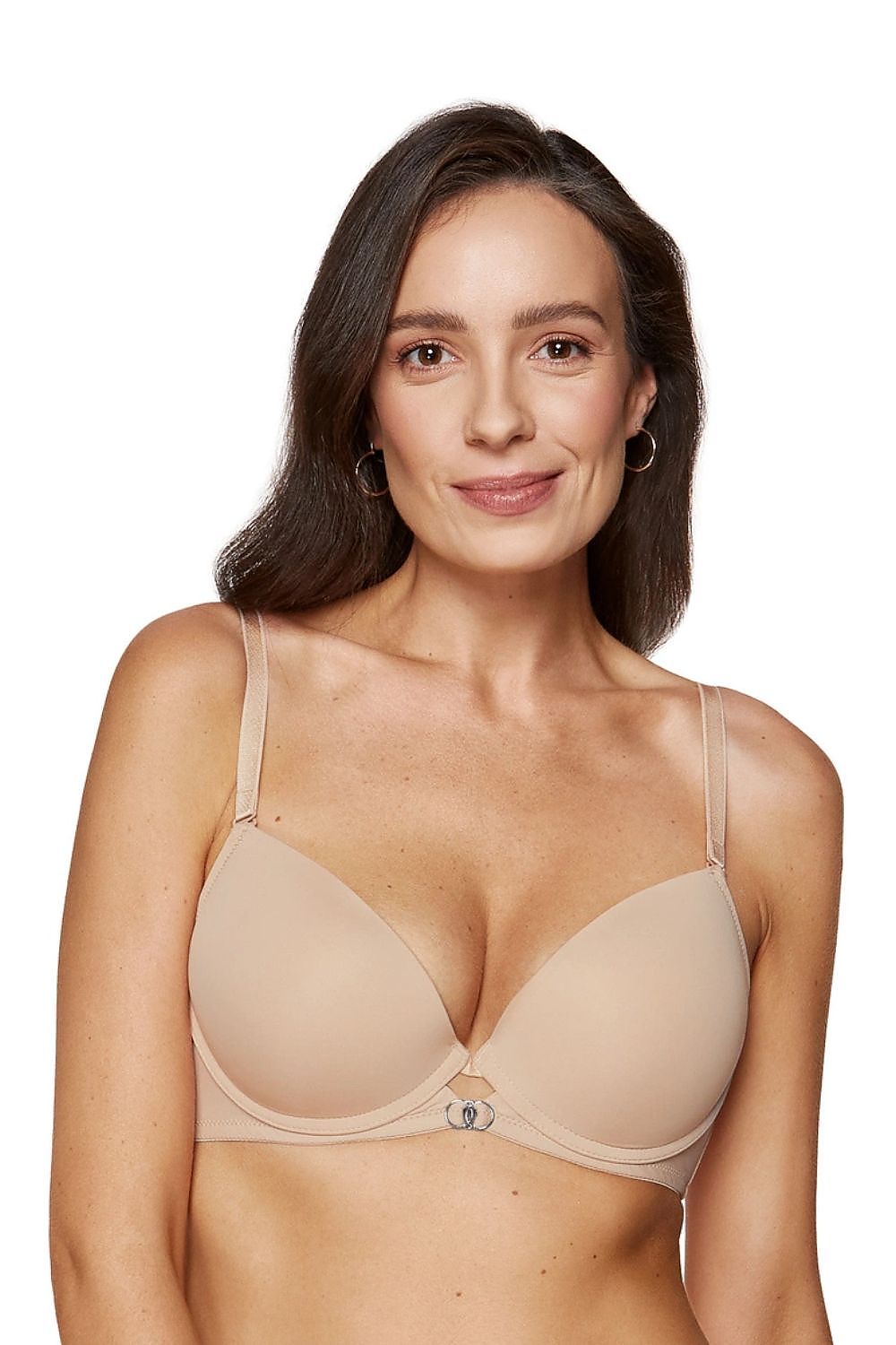Luxury Gorteks Push-Up Bra showcasing seamless cups and elegant gold accents, designed for sizes EU 75B-95C.