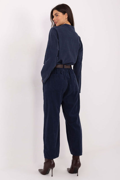 Fashion-forward women's trousers with a sophisticated silhouette, designed by Italy Moda for a classy everyday outfit.